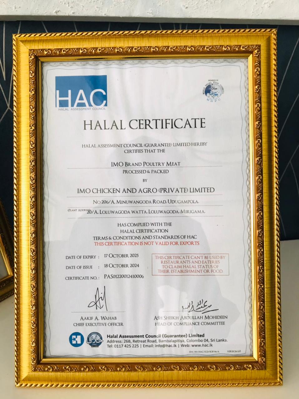 IMO certification 6