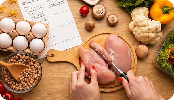 How to cut a whole chicken